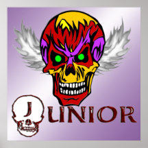 Junior - Skull Wings  Poster