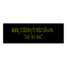 Junk In My Trunk Skinny Card2 Business Cards