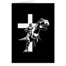 Jurassic Jesus Card