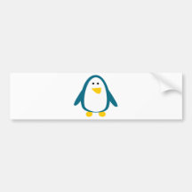 Just a Little Penguin Bumper Sticker