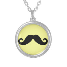 Just a Moustache Pendants