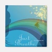 just breathe, doonidesigns.net fridge magnets