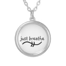 just breathe encouragement Necklace