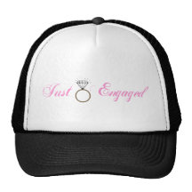 Just Engaged (Diamond Engagement Ring) Trucker Hats