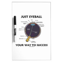 Just Eyeball Your Way To Success (Eye Anatomy) Dry Erase Whiteboards