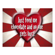 Just feed me chocolate... custom invite