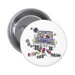Just Married Bride And Groom Wedding Celebration Button