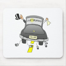 Just Married (Car) Mouse Mats