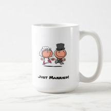Just Married cartoon Mug