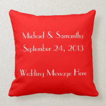 Just Married Champagne Toast Throw Pillows