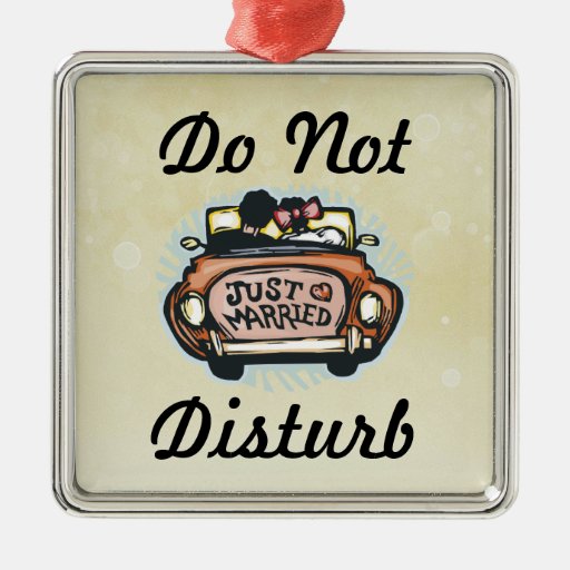 Just married - Do not disturb ornament