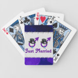 Just Married Formal Gay Male Playing Cards