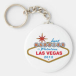 Just Married In Fabulous Las Vegas 2012 Vegas Sign Keychain