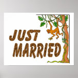 Just Married Jungle Fever Print
