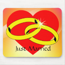 Just Married mousepad