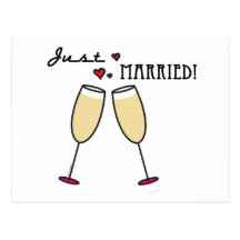 Just Married Postcard
