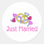 Just Married Rings Stickers