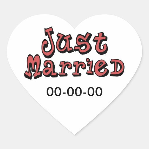 Just Married Sticker