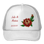 Just Married Tattoo Rose Hat