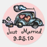 Just Married Wedding Stickers