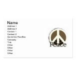 Just Peace T-shirts and Gifts Business Card Templates