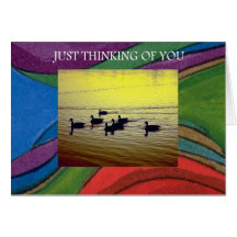 Just Thinking Of You Greeting Card