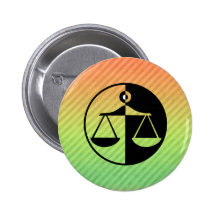Justice Scales Pinback Button