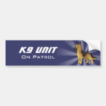 K9 Unit Cartoon German Shepherd Bumper Sticker