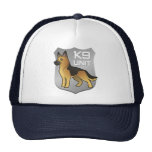 K9 Unit Cartoon German Shepherd Trucker Hats