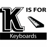 K Is For Keyboards Photo Cut Out