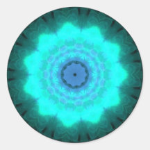 Kaleidoscope 004 round stickers