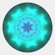 Kaleidoscope 006 round sticker