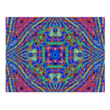 Kaleidoscope card post card