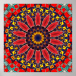 KALEIDOSCOPE FLOWER POSTER