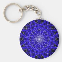 kaleidoscopic blue keychain by SWOLFY!