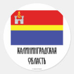 Kaliningrad Oblast Flag Round Sticker