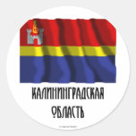 Kaliningrad Oblast Flag Round Stickers