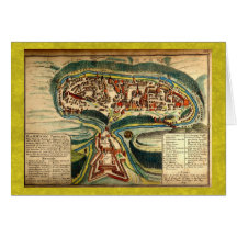 Kamianets Podilskyi Map 1691 Card