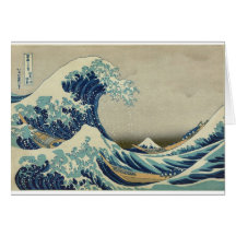 Kanagawa Wave by Katsushika Hokusai Card