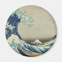 Kanagawa Wave by Katsushika Hokusai Refrigerator Magnets