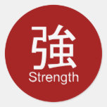 Kanji for strength T-shirt Stickers