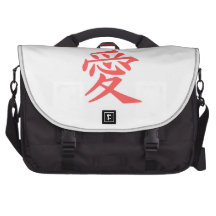 Kanji Love Japan Computer Bag