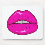 Kanjiz illustration : sexy girl with pink sexy lip mousepads