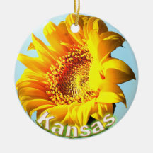 Kansas Sunflower Ornament