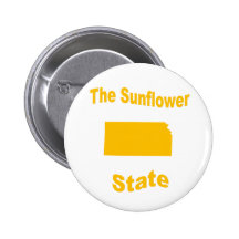 Kansas: The Sunflower State Buttons