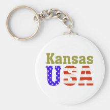 Kansas USA! Keychains