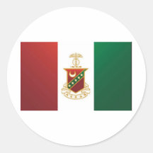 Kappa Sigma Flag Round Stickers