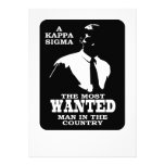 Kappa Sigma - The Most Wanted Personalized Invite