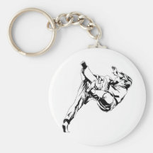 Karate and a judo. Technics of throws Key Chain