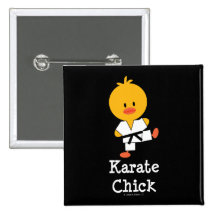 Karate Chick Button